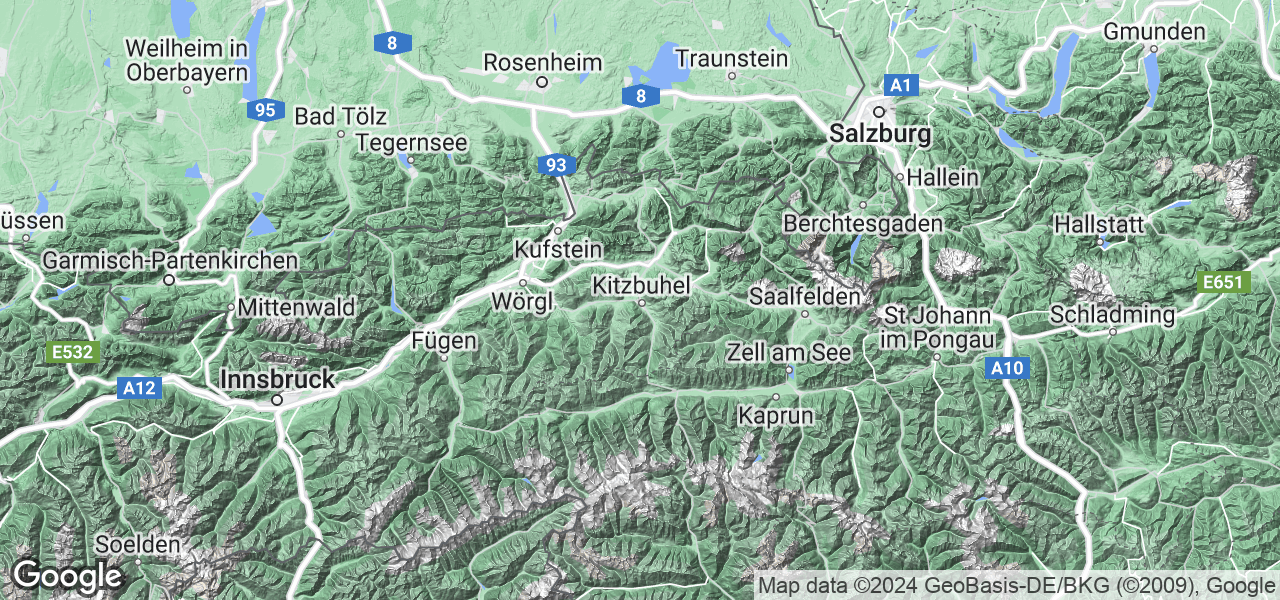 Mapa Kitzbühel / Reith